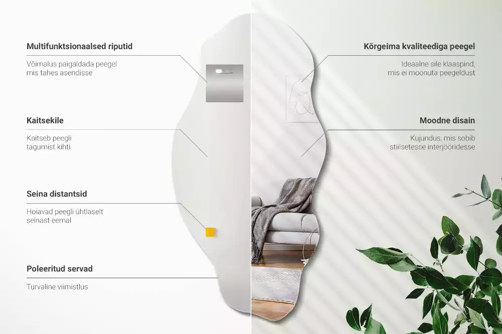 Nietypowe lustro ścienne jako oryginalna dekoracja