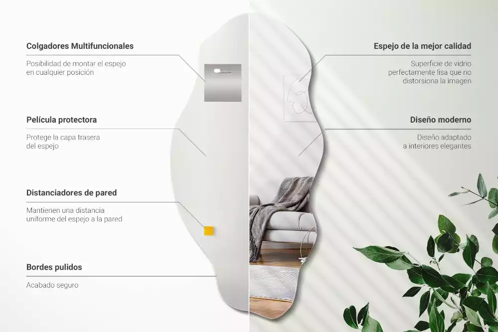 Nietypowe lustro ścienne jako oryginalna dekoracja