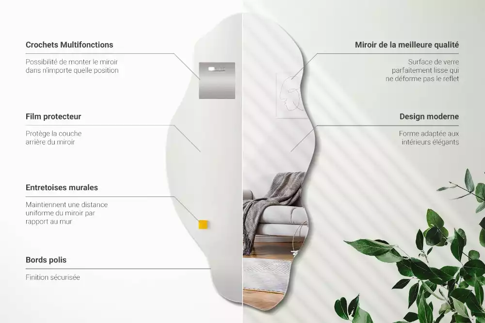 Nietypowe lustro ścienne jako oryginalna dekoracja