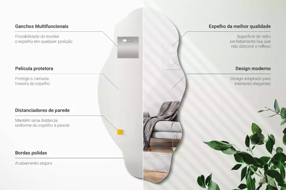 Nietypowe lustro ścienne jako oryginalna dekoracja