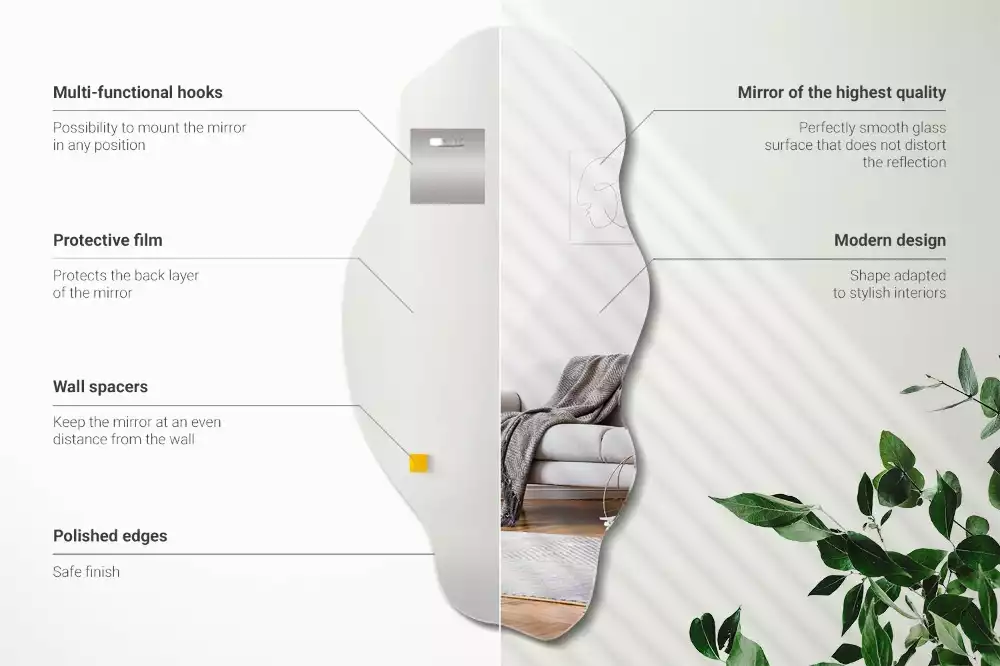 Nietypowe lustro ścienne jako oryginalna dekoracja