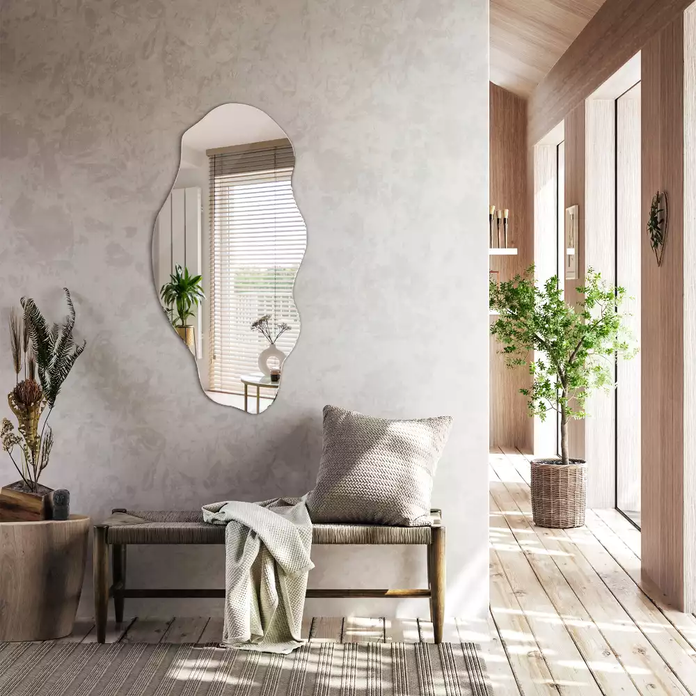 Nietypowe lustro ścienne jako oryginalna dekoracja