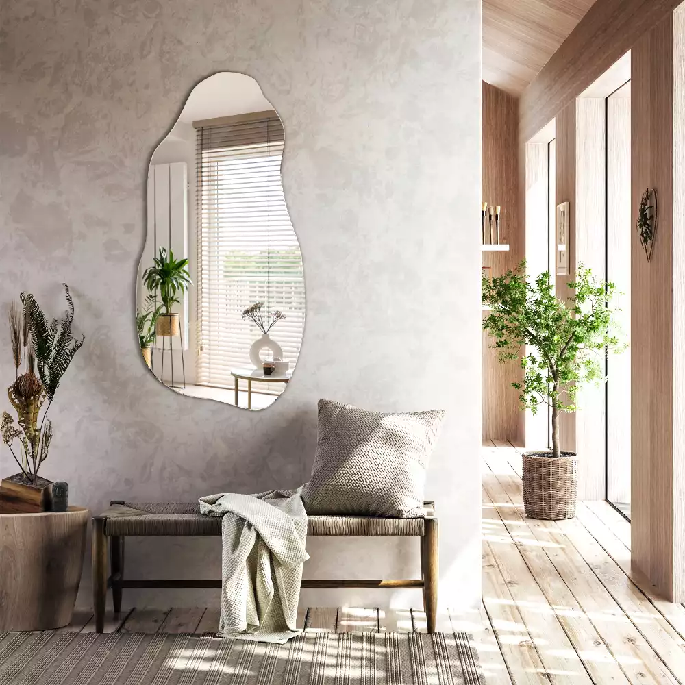 Lustro kształt organiczny plama wiszące