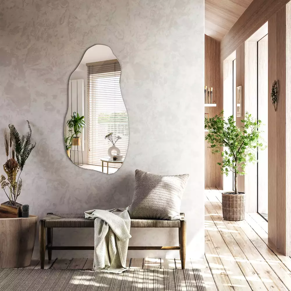 Lustro kształt organiczny plama wiszące