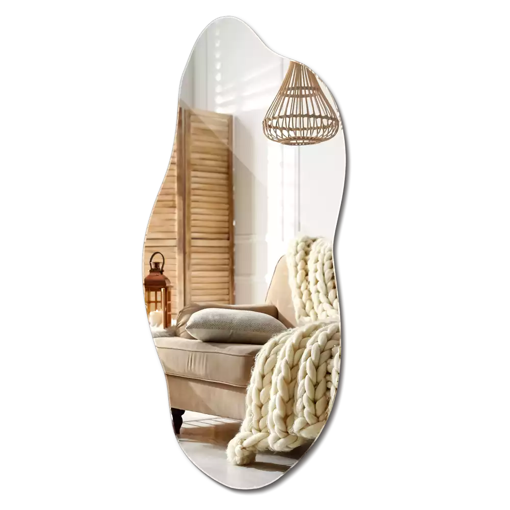 Lustro w kształcie organicznym jako efektowny dodatek