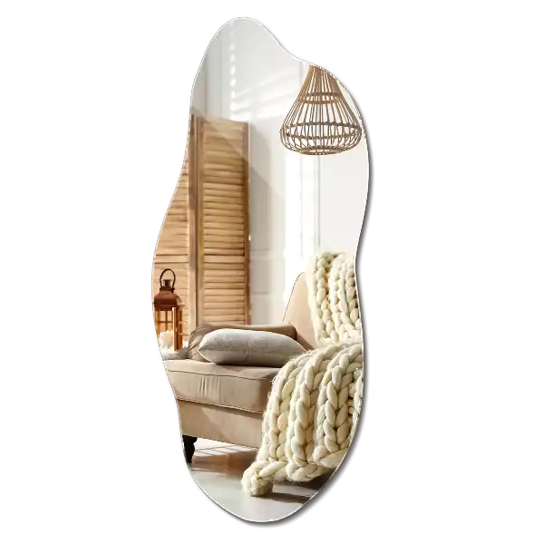 Lustro w kształcie organicznym jako efektowny dodatek