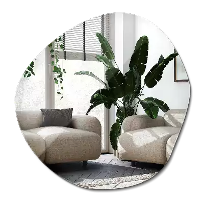 Lustro dekoracyjne o nieregularnym kształcie