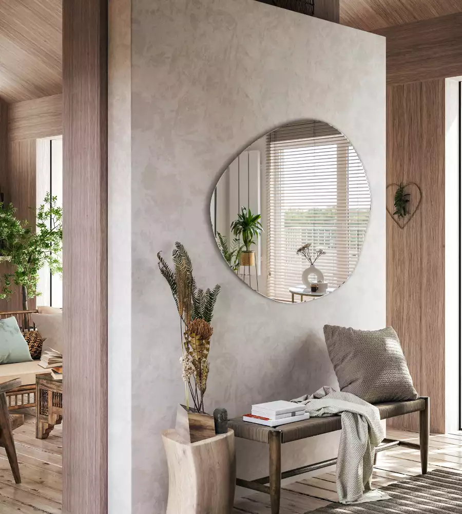 Lustro dekoracyjne o nieregularnym kształcie