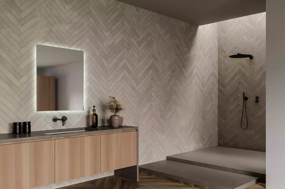 Lustro kwadratowe nowoczesne LED