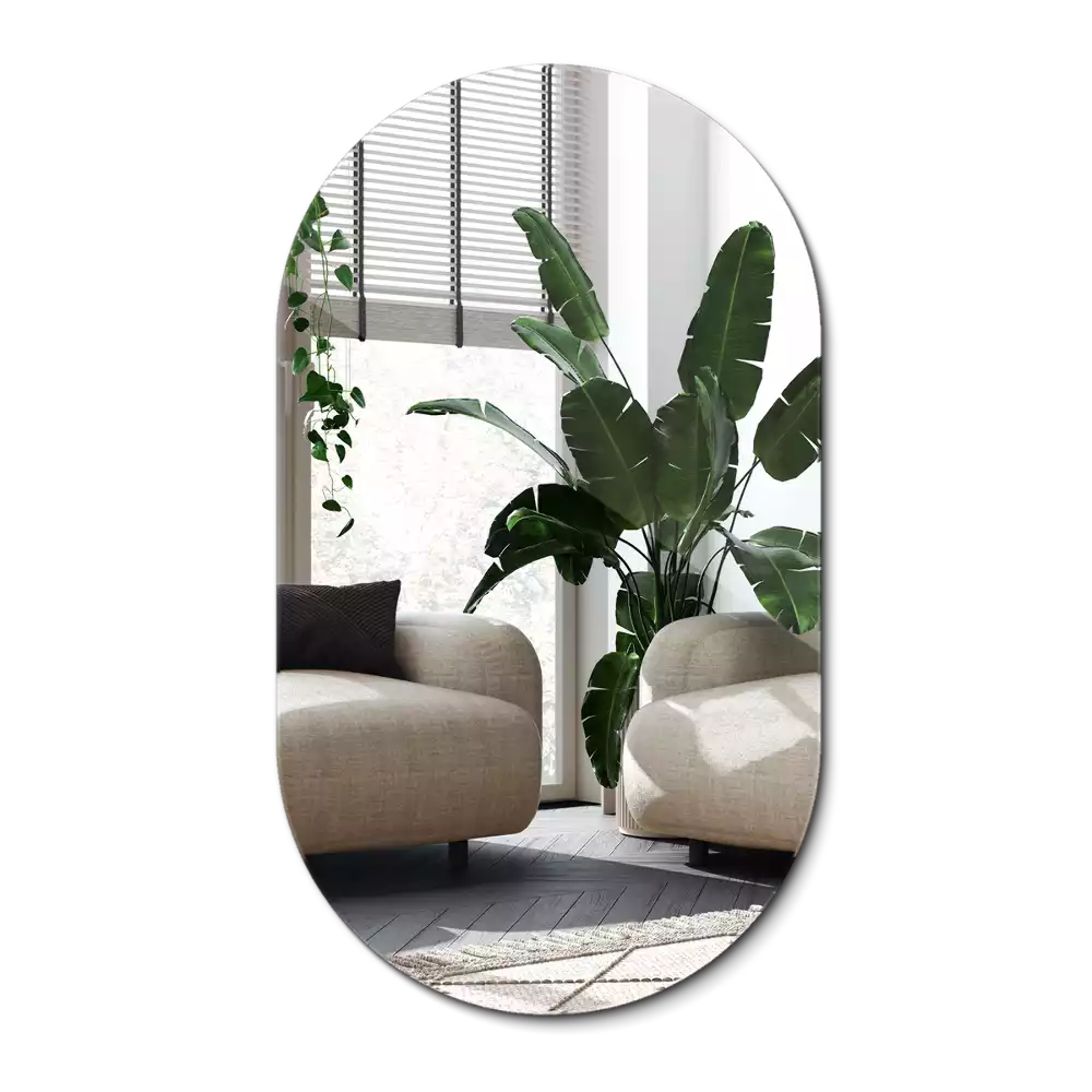 Lustro owalne klasyczne do powieszenia