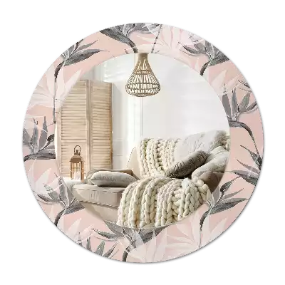 Lustro ścienne dekoracyjne okrągłe Strelicja