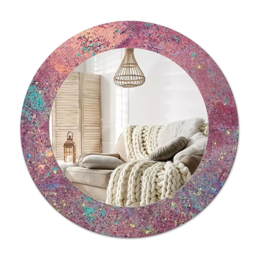 Lustro ścienne dekoracyjne w motywie „Festiwal kolorów”