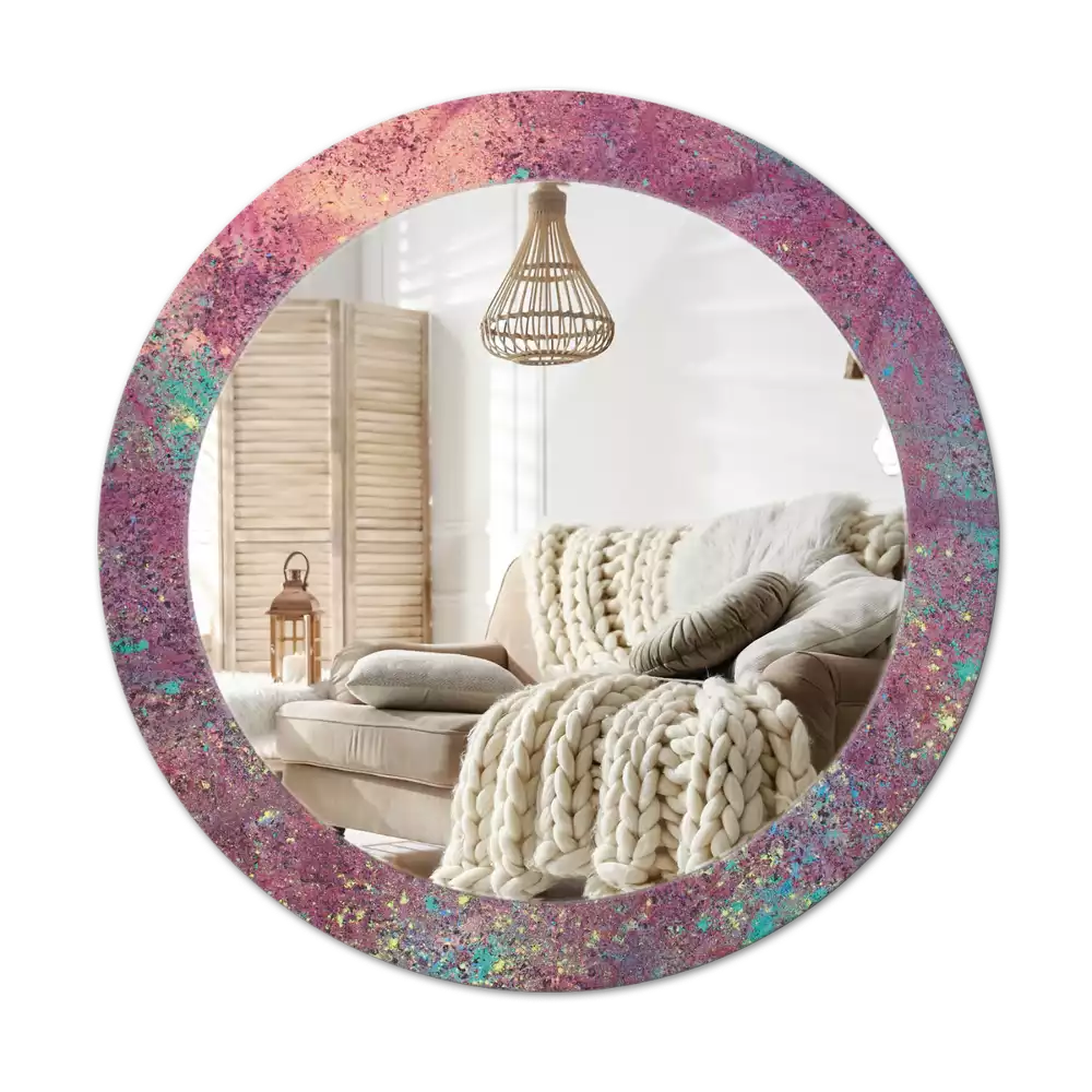 Lustro ścienne dekoracyjne w motywie „Festiwal kolorów”