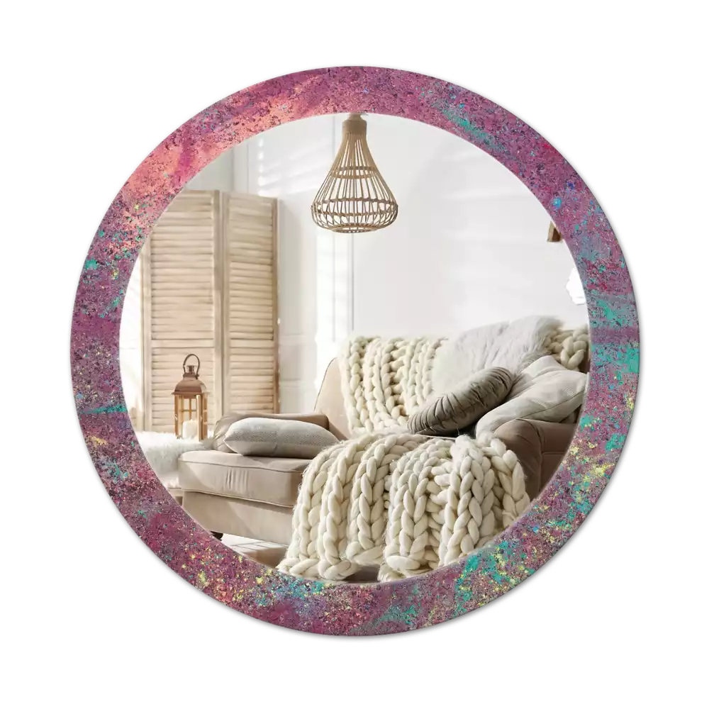 Lustro ścienne dekoracyjne w motywie „Festiwal kolorów”