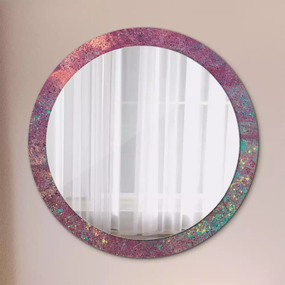 Lustro ścienne dekoracyjne w motywie „Festiwal kolorów”