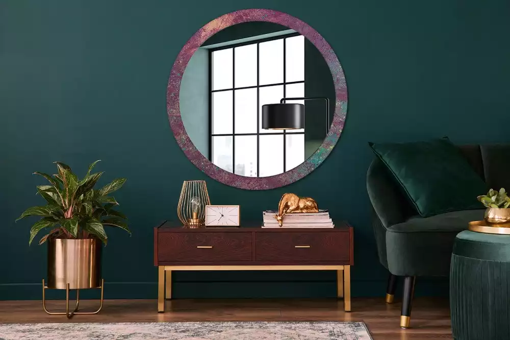 Lustro ścienne dekoracyjne w motywie „Festiwal kolorów”