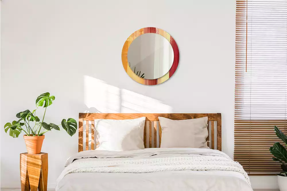 Lustro ścienne dekoracyjne w stylu abstrakcyjnego obrazu