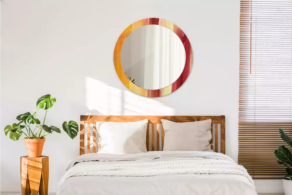 Lustro ścienne dekoracyjne w stylu abstrakcyjnego obrazu