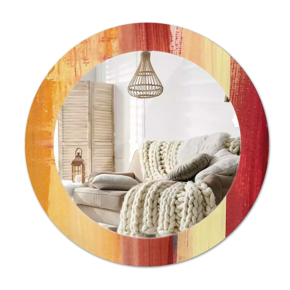 Lustro ścienne dekoracyjne w stylu abstrakcyjnego obrazu