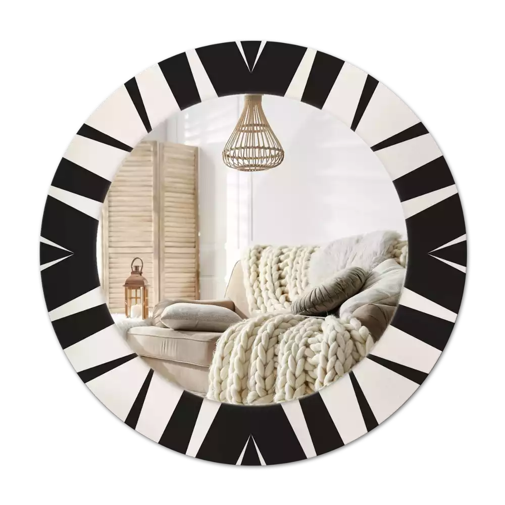 Lustro ścienne dekoracyjne w stylu abstrakcyjnej geometrii