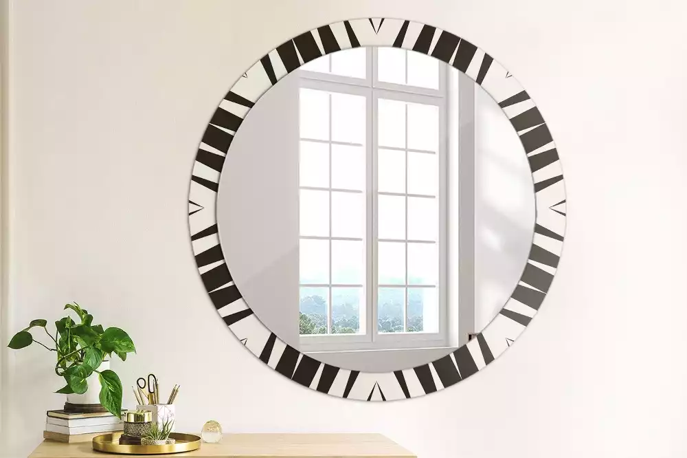 Lustro ścienne dekoracyjne w stylu abstrakcyjnej geometrii