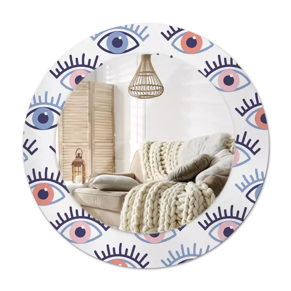 Lustro ścienne dekoracyjne w kształcie oka