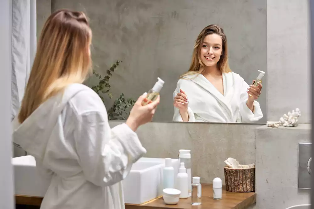 Lustro prostokątne bez ramy w nowoczesnym stylu