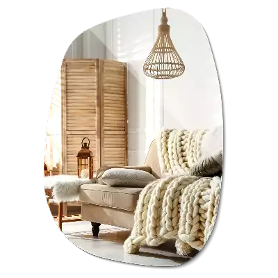 Organiczne lustro w finezyjnym kształcie