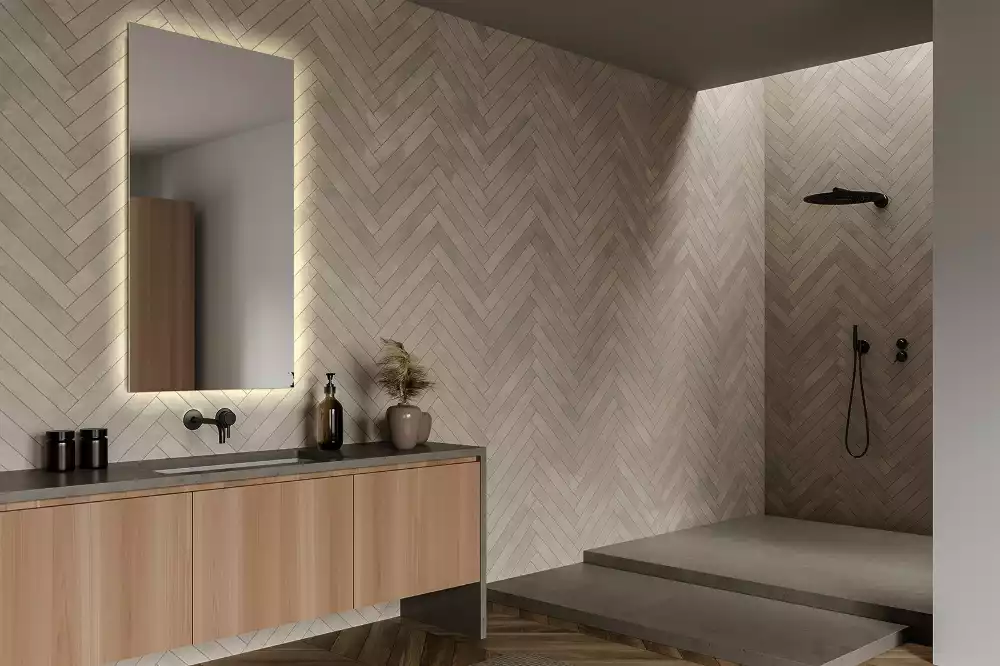 Lustro prostokątne z podświetleniem LED