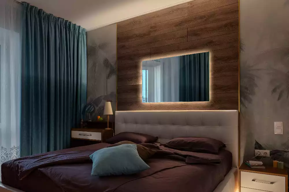 Lustro prostokątne z podświetleniem LED