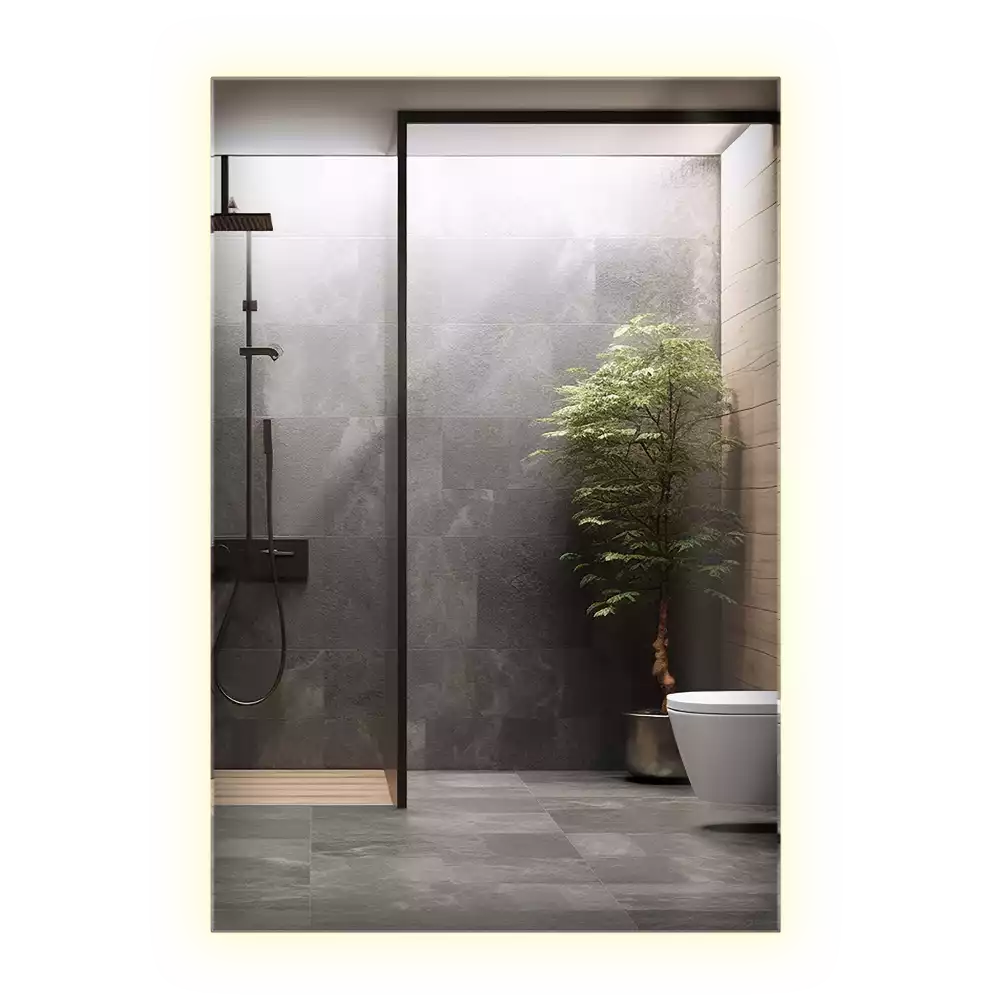 Lustro prostokątne z podświetleniem LED