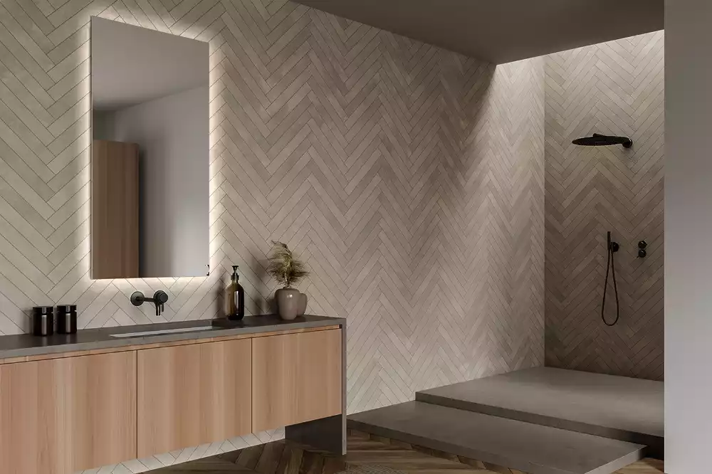 Lustro prostokątne z podświetleniem LED