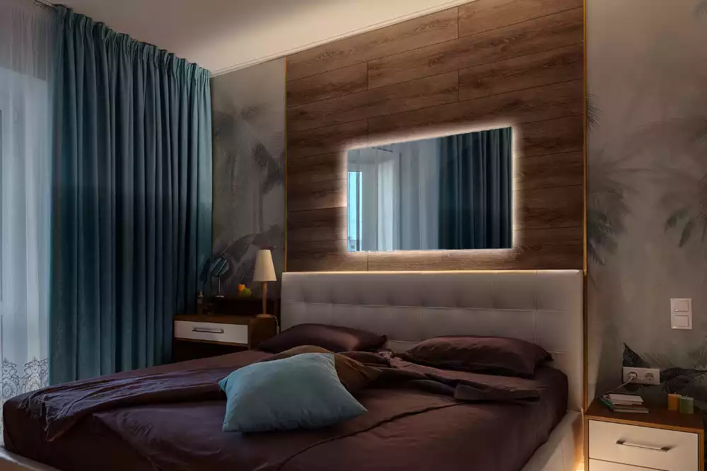 Lustro prostokątne z podświetleniem LED