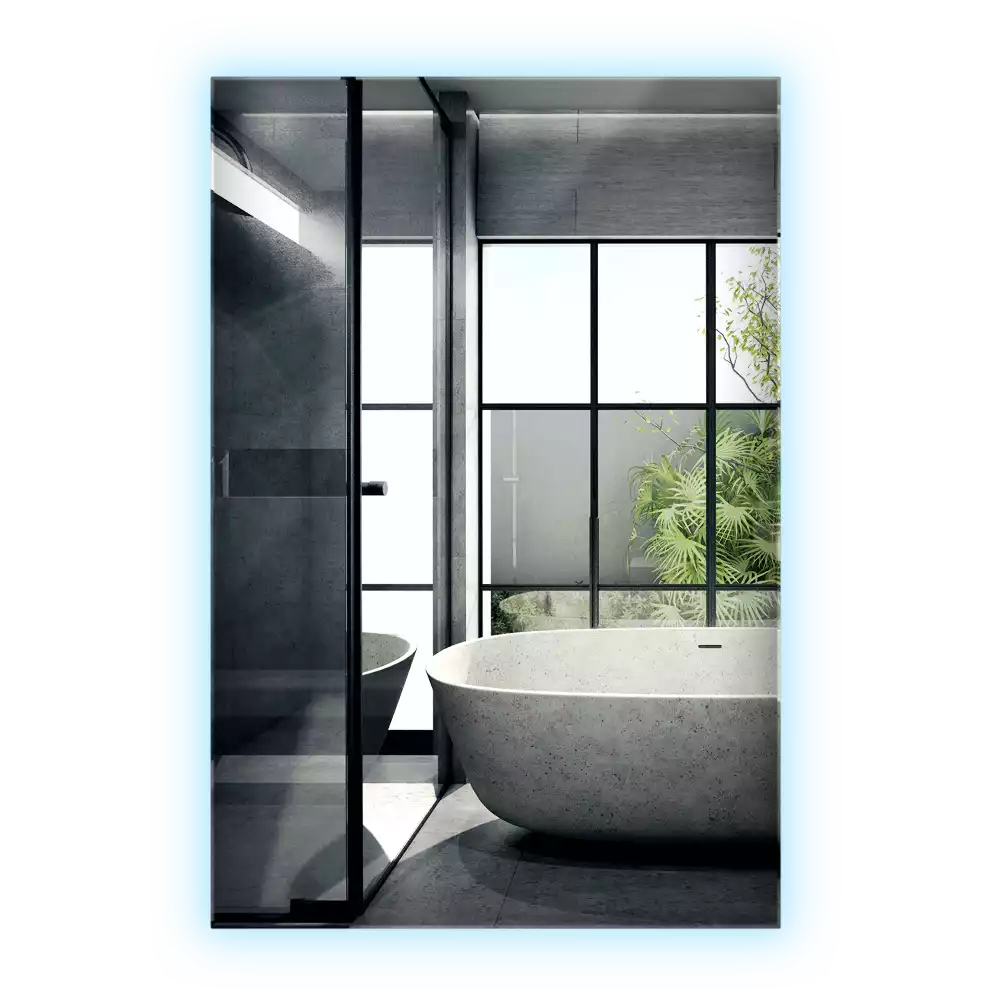 Lustro prostokątne z podświetleniem LED