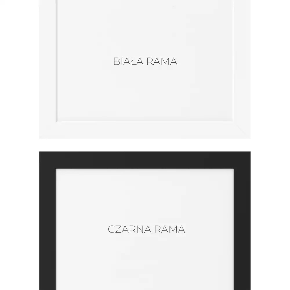 Lustro prostokątne ścienne w czarnej ramie