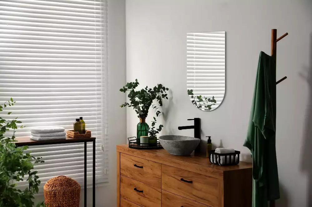 Lustro półowalne wiszące dekoracyjne