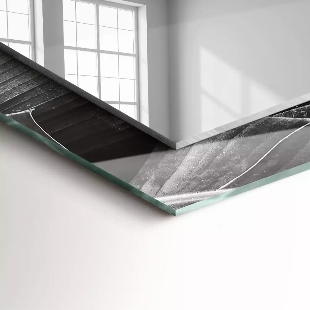 Lustro dekoracyjne z motywem liści bananowca