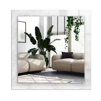 Lustro z nadrukiem dekoracyjne prostokątne Szary wzór tekstury