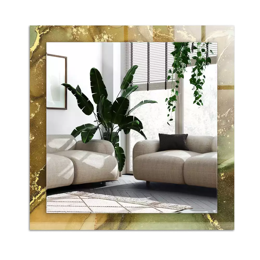 Lustro dekoracyjne w stylistyce abstrakcyjnej