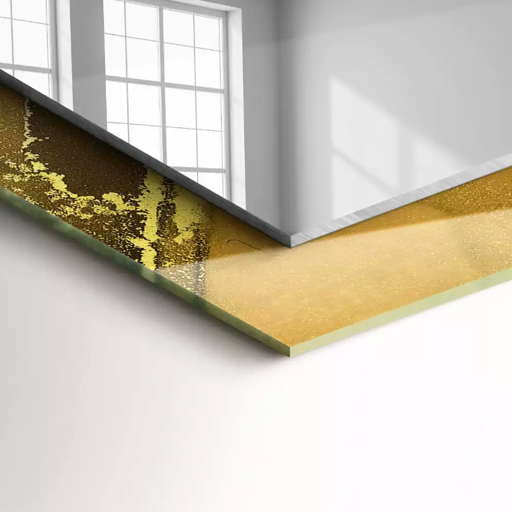 Lustro dekoracyjne w stylistyce abstrakcyjnej