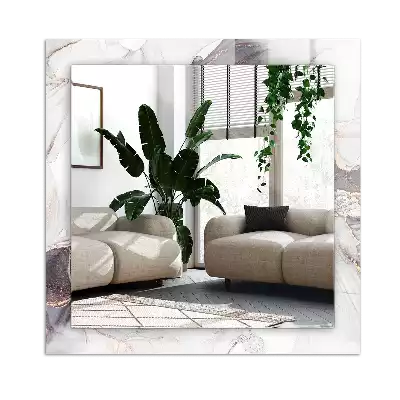 Lustro dekoracyjne prostokątne Abstrakcyjna sztuka marmur