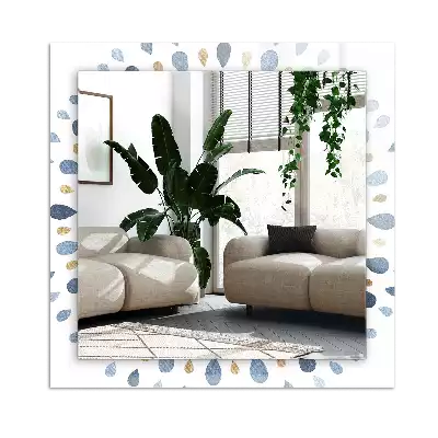 Lustro z nadrukiem prostokątne Abstrakcyjny wzór mandali