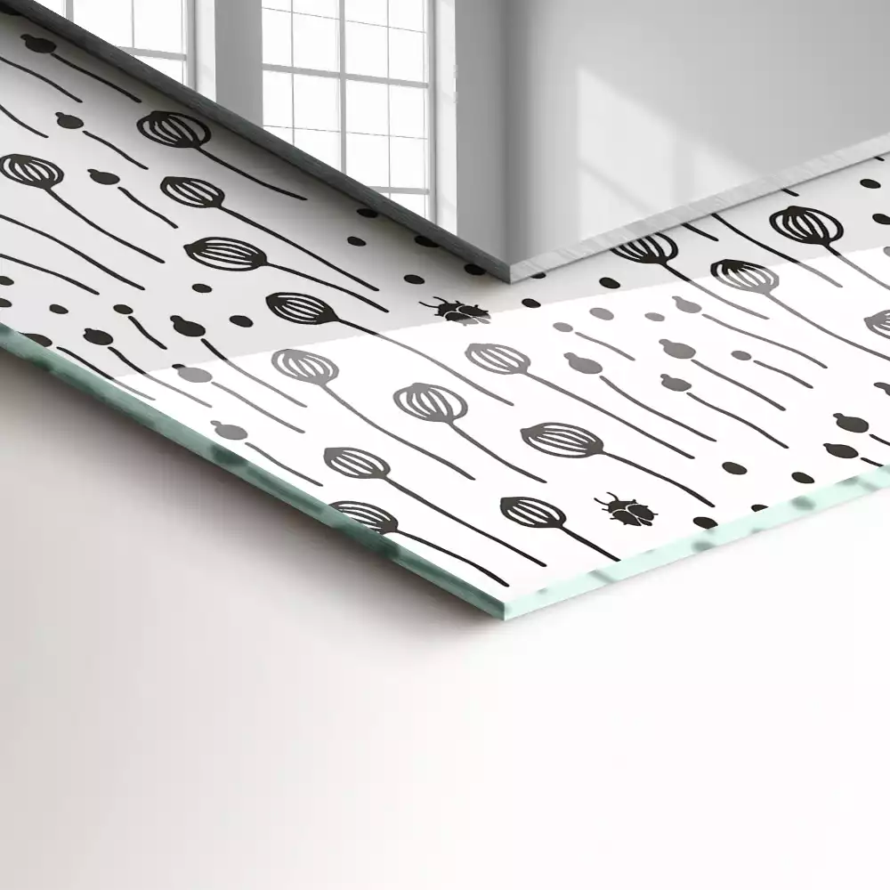 Lustro dekoracyjne prostokątne z nadrukiem "Minimalistyczna Natura"