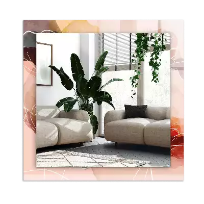 Lustro dekoracyjne w abstrakcyjne motywy kwiatowe