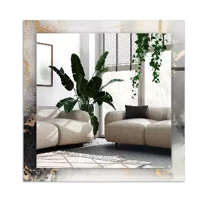 Lustro dekoracyjne w stylu abstrakcyjnej sztuki nowoczesnej