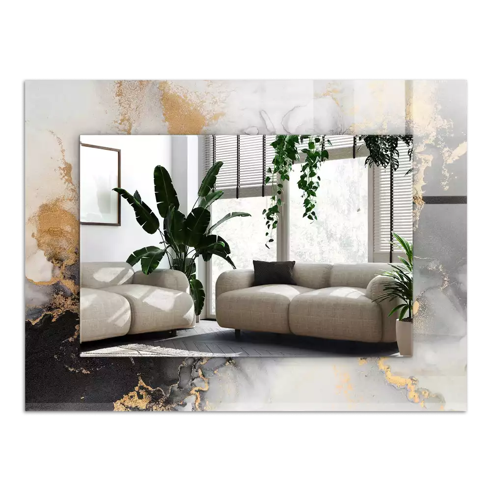 Lustro dekoracyjne w stylu abstrakcyjnej sztuki nowoczesnej