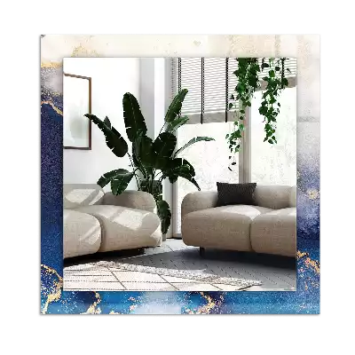 Lustro z nadrukiem dekoracyjne prostokątne Abstrakcyjna sztuka plastyczna