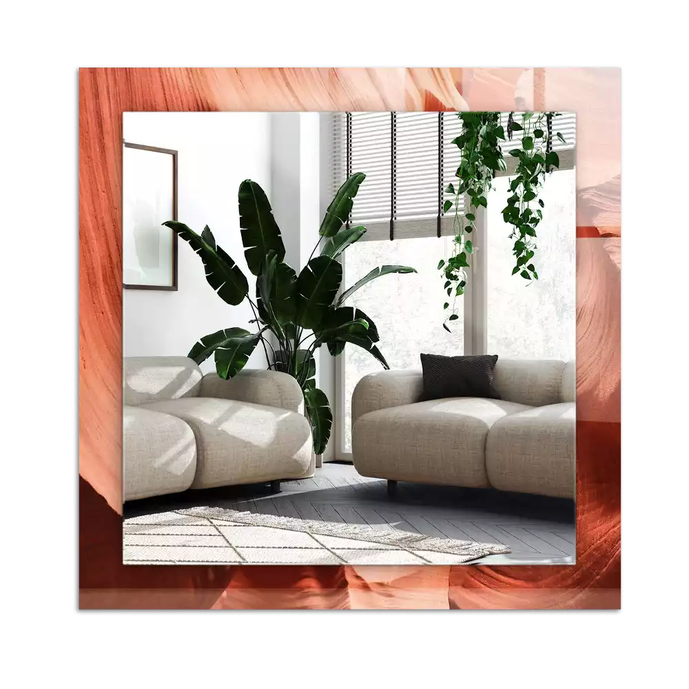 Lustro dekoracyjne z nadrukiem przedstawiającym kanion pustynny ze skalnymi formacjami