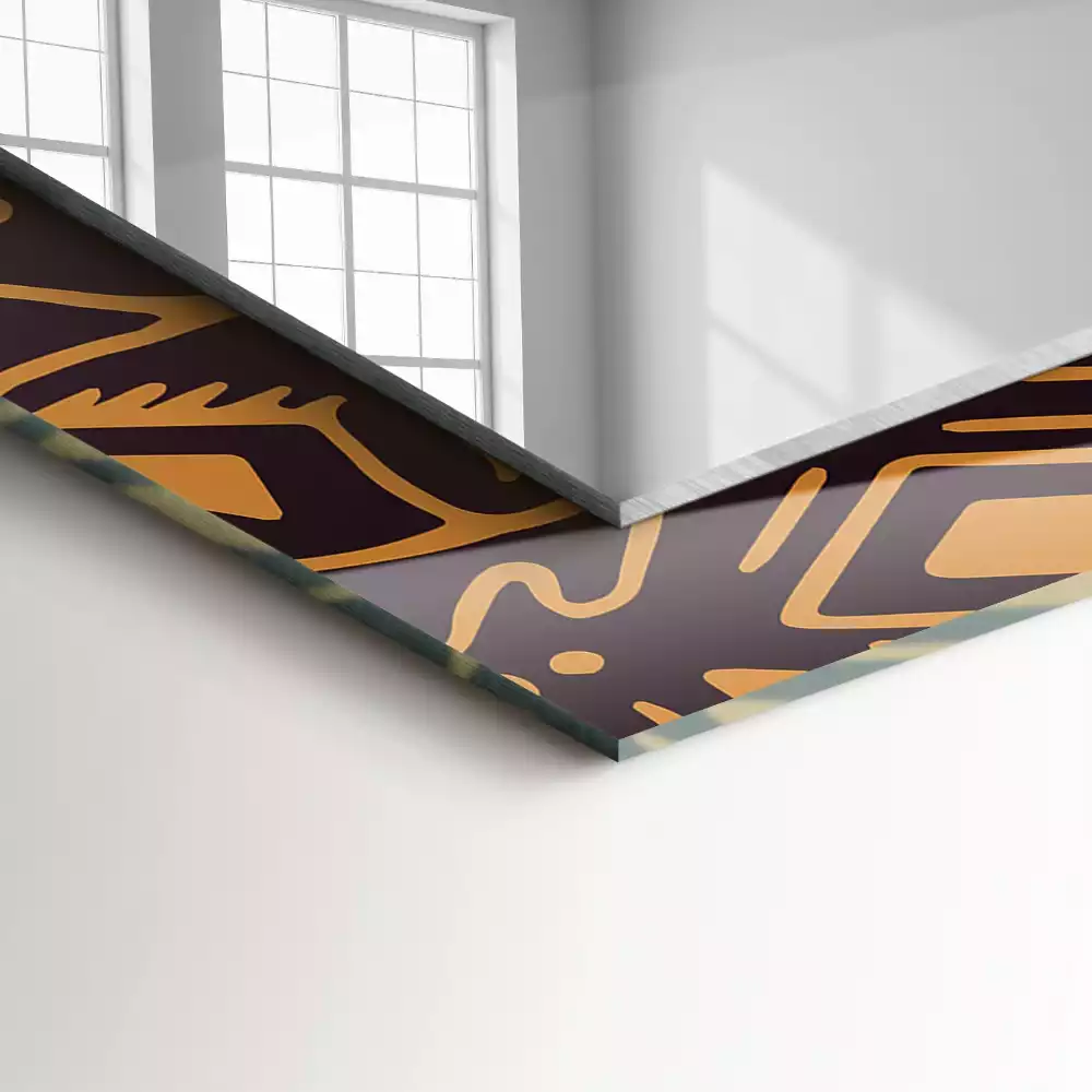 Lustro dekoracyjne w stylu etnicznym