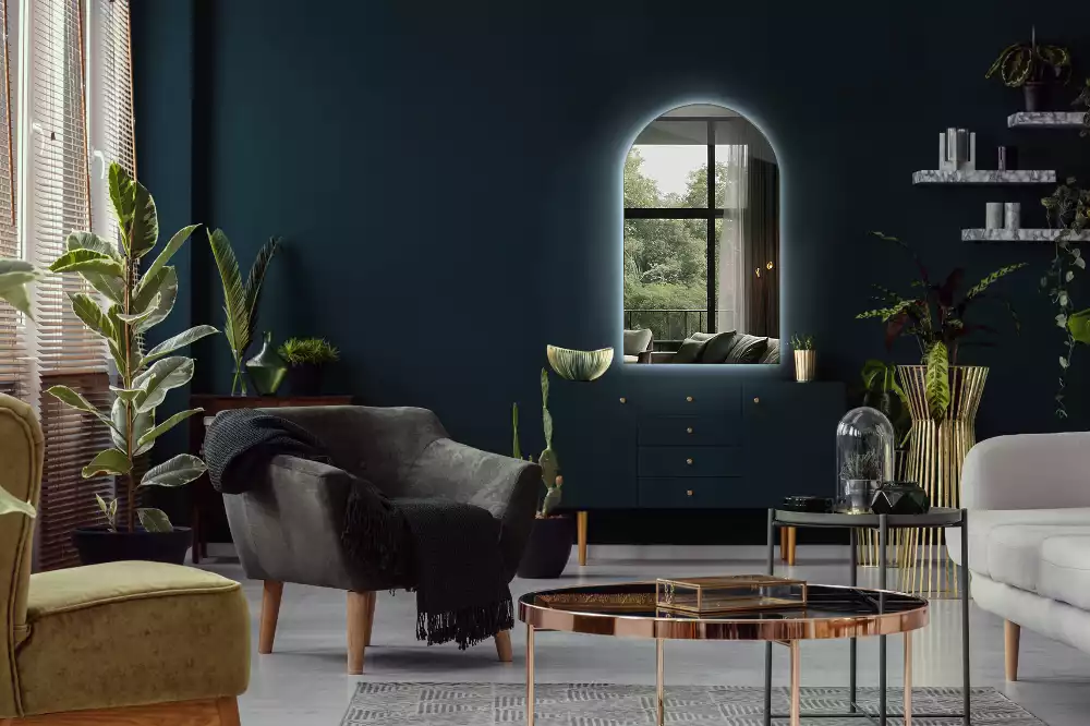 Lustro łukowe z podświetleniem LED